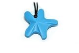 Chewable Star Fish Pendant-sky blue