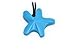 Chewable Star Fish Pendant-sky blue