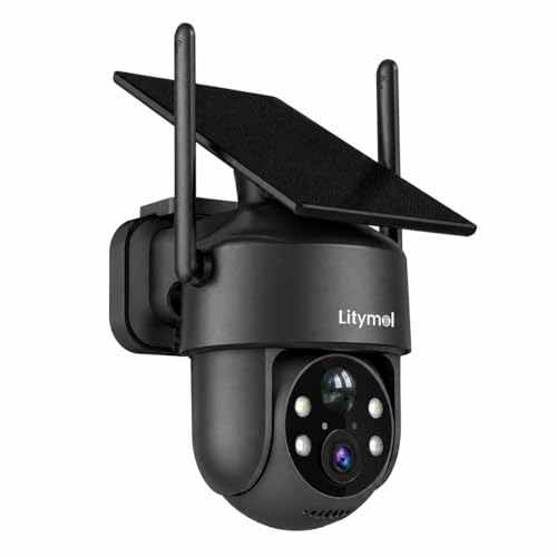 LITYMOL 3MP Solar Wireless Camera Outdoor