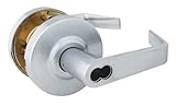 Global Door Controls Brushed Chrome Eiffel Style