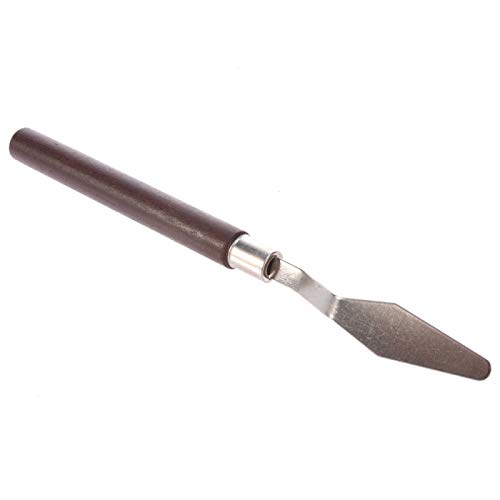 Palette Knife, 3pcs 3D Printing Removal Tool Sturdy Stainless Steel Wooden Handle Palette Knife Oil Paint Accessories Acrylic Paint Metal Painting Paint Knife