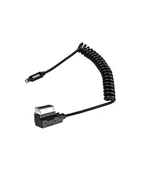 HAIN AUX Media Interface AMI MMI Adaptador de música Cable bobinado de carga para Mercedes Benz 6.7 pies (2 metros) longitud estirada