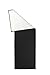 Ritz Accent Rug, 20-Inch by 60-Inch, Black