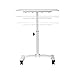 Seville Classics OFF65855 Mobile Laptop Computer Desk Cart Height-Adjustable from 20.5″ to 33″, White,thumb 3