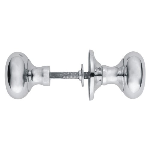 Ironmongery Solutions® Architectural Mushroom Rim Knob for Doors Rim Lock Knobs, Gate Handle, Rim Knob, Door Knob Handles in Multiple Finishes Size -56x52mm. (Polished Chrome)