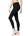 KUBEER Yoga Pants Yoga Capris Leggings Workout Running Sports Tummy Control Shapewear Black