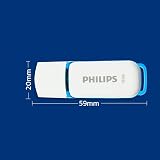 Philips Snow 16 GB USB 2.0 Flash Drive - Blue view 8