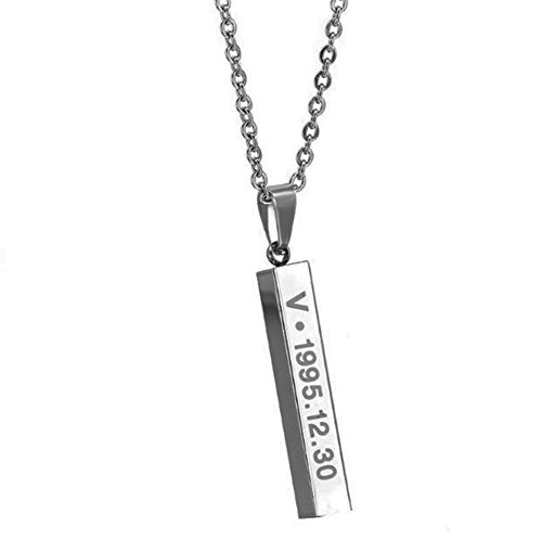 NationInFashion V BTS Kpop Pendant Bangtan Boys Titanium Steel Necklace