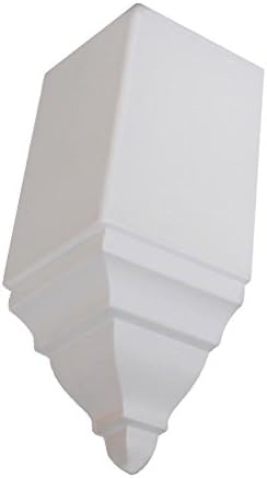 Crown molding Corner Blocks 1-1/2" sq. and 5-1/4" Long, 4 Pack, Smooth one Piece by Austin Crown Molding