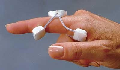 Rolyan Sof Stretch Extension Splint-White, X-Small 2"-Each