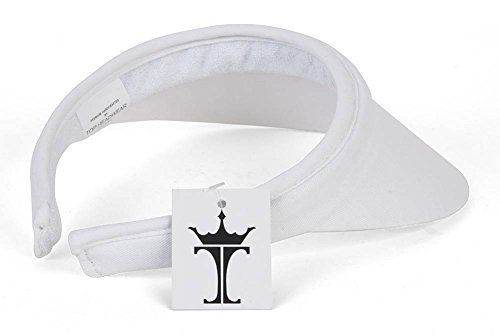 TopHeadwear Sports Cotton Twill Clip-On Visor - White