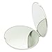 Unbreakable Stainless Steel Round Folding Mirror, Small Cosmetic Makeup Vanity Non Glass Mirror, Cute Non Breakable Pocket Mirror for Kids, Girls, Women.