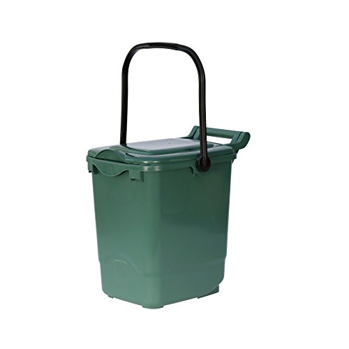 Large Compost Caddy - Green - for Food Waste Recycling (23 