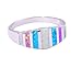 CiNily Women's Opal Rings,Create White Blue Pink Fire Opal Silver Plated Gemstone Ring Size 5-13
