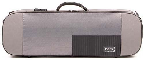 Bam Stylus 5001S 4/4 Violin Case with Grey Exterior and Silver Interior