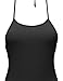 MBE Women's Basic Halter Neck Tied Crop Vest Top