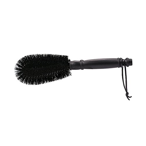 Jscarlife Tire Brush Household Rim Cleaning Brush Multi-purpose for Car Motorcycle Bike Wheels Bumper Kitchen Bathroom Black - Thumbnail 3