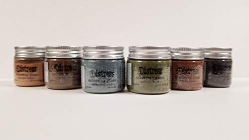 New Ranger Tim Holtz Distress Embossing Glaze - Includes PTP Flash Deals Blending Sticks (6 Bold Collection)