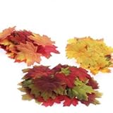 Super Bulk Pack Autumn Mixture of 500 Artificial Colorful Fall Leaves