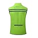 bpbtti Men's Hi-Viz Safety Running Cycling Vest - Windproof and Reflective (Small - Chest 39-41