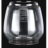 Dietz Official Replacement Globe for D-Lite, Clear With Dietz Logo, 1 Count, 3 3/8" x 4" x 4 3/4", Fits D-Lite &amp; Jupiter, Outdoor Use, Adults