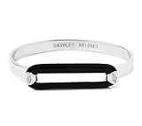 Ashley Bridget Skinny Hair Tie Bracelet - Elegant Fashion Jewelry Elastic Holder Bangle Includes Gift Box (Silver Plated)