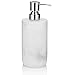 Essentra Home Blanc Collection White Liquid Soap Dispenser with Metal Pump for Bathroom, Bedroom or Kitchen. Also Great for Hand Lotion and Essential Oils.