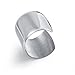 Carfeny High Polished Stainless Steel Smooth Wide Cuff Bangle Bracelet for Women, Gold, Rose Gold and Silver Available