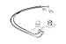 Rough Country - 89707 - Front Extended Stainless Steel Brake Lines for 4-6-inch Lifts for Jeep: 07-18 Wrangler JK 4WD,