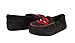 Marvel Deadpool Unisex Fleece Lined Moccasin Slippers with Deadpool Symbol (Large, Black)