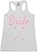 Shop4Ever® Bride Pink Arrows Women's Racerback Tank Top Wedding Tank Tops Medium White 0