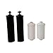 Travel Berkey Water Filter System, with Two Black Berkey Filters, Two Berkey Fluoride Filters AND One Berkey Sport Bottle (with filter)! Great for Travel or Camping needs!