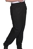 Ed Garments Men's Elastic Waist Baggy Chef Pants