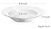 DOWAN 12 Ounce Porcelain Pasta Bowls - 4 Packs, White