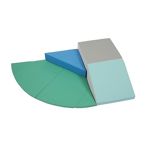 ECR4Kids SoftZone Adventurer's Summit Ramp, Corner Climber, Contemporary, 4-Piece