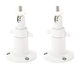 Wasserstein Adjustable Metal Wall Mount Compatible with Arlo Ultra, Pro, Pro 2, Pro 3 & Other Compatible Models (2-Pack, White)