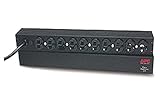 APC Rack Mount PDU, Basic 100V-120V/15A, (10) Outlets, 1U Horizontal Rackmount (AP9562)