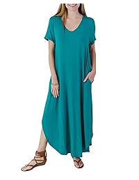 Grace and Lace - Vestido de manga corta para mujer, color azul