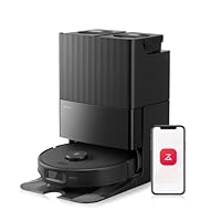 Roborock Qrevo Edge S5A Robot Vacuum and Mop, 18,500Pa, Zero-Tangling, DuoDivide Main Brush, FlexiArm Side Brush, Hot Water Mop Washing & Self-Cleaning, Warm Air Drying, Self-Emptying, Black