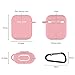Airpods Case, Coffea AirPods Accessories Shockproof Case Cover Portable & Protective Silicone Skin Cover Case for Apple Airpods Charging Case (Pink)thumb 2