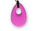 Stimtastic Chewable Silicone Droplet Pendant Necklace Nontoxic BPA and Phthalate Free, Fuschia