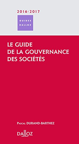 Guide de la gouvernance des sociétés