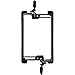 BUYER'S POINT Single Gang Low Voltage Mounting Bracket | UL Listed, Run Through Telephone Wires, Network Cables, HDMI, Coaxial, Speaker Cables (Black) — 5 Pack