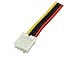 zdyCGTime 8-Inch 4 Pin Floppy Drive to 15 Pin SATA Male Power Cable(2-Pack)
