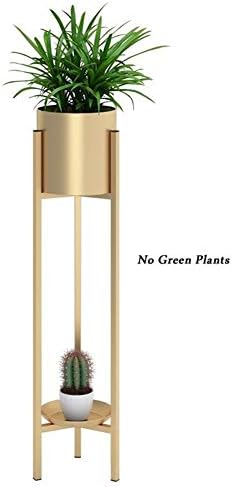 TIANQIZ Three-dimensional Triangular Bracket Modelling Plant Rack, Iron Pot Display Rack, Modern Simple Decorative Flower Rack, Horticultural Rack (Color : Golden L)