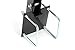 Red Hound Auto Easy to Mount RV Tire Carrier for 4 Inches or 4.5 Inches Bumper on Travel Trailer or RV Rear Cargo Folding Spare Wheel Holder Stand