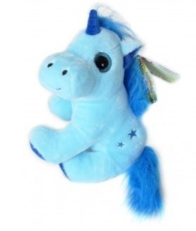 blue stuffed unicorn