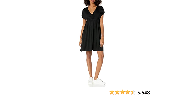 Amazon Essentials Vestido Cruzado Mujer : Amazon.es: Ropa