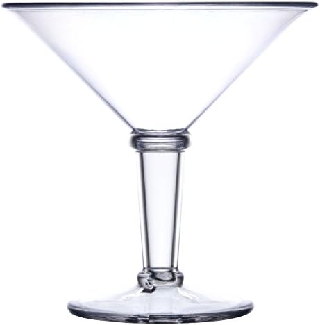GET SW-1419-CL (SW1419) 48 oz. SAN Plastic Super Martini Glass