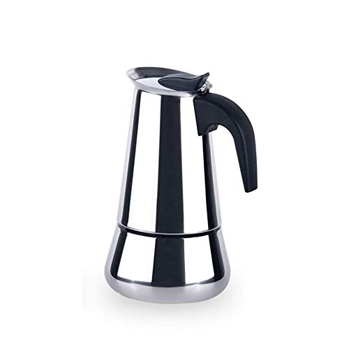 DYB Espressokocher Moka Pot Induction Coffee Pot Edelstahl Home Espressomaschine (Size : 450ml)